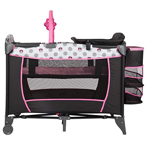 Disney Baby Sweet Wonder Play Yard with Newborn Bassinet, Minnie Garden Blooms