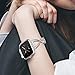 Wearlizer Metal Replacement for Versa/Versa 2 /Versa Lite/Versa SE Bands for Women Rose Gold Silver Black Small Large (Pink+Silver)