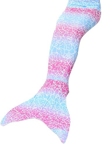 Kids Girls Adult Women Swimmable Mermaid Tail Monofin Swimwear Bikini Top