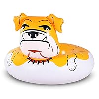WateBom Bulldog Float, 53 inches Giant Inflatable Pool Float Tube for Party, Summer Fun Pool Toys for Adults and Kids