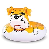 WateBom Bulldog Float, 53 inches Giant Inflatable Pool Float Tube for Party, Summer Fun Pool Toys for Adults and Kids