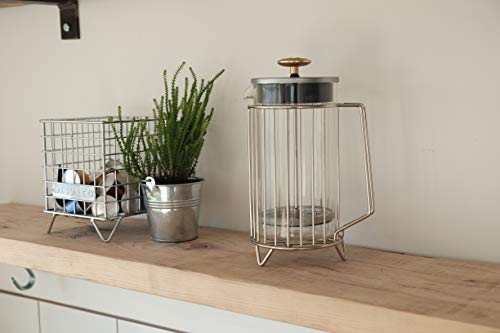 Barista & Co CD 8 Cup Corral Coffee Steel-French Press, Aluminium, 900 ml, Silber – Bild 4