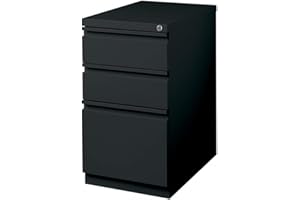 Hirsh Industries 20" Deep Box-Box-File Mobile Pedestal in (Black)
