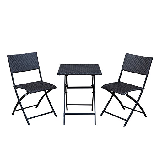 foldable bistro table set