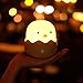Tecboss Chicken Night Light for Kids, Rechargeable Baby Night Light with Safe ABS+Silicone, Nursery Bedside Lamp,Warm White Color and Adjustable Brightness, Touch Control, 300 hours Runtime