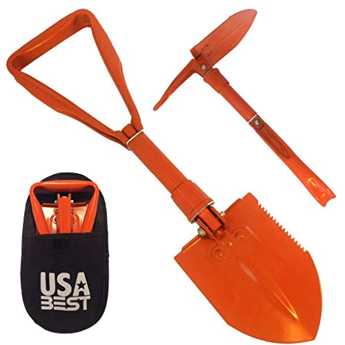 Small Emergency Shovel with Pick Axe keep it in your car or take it