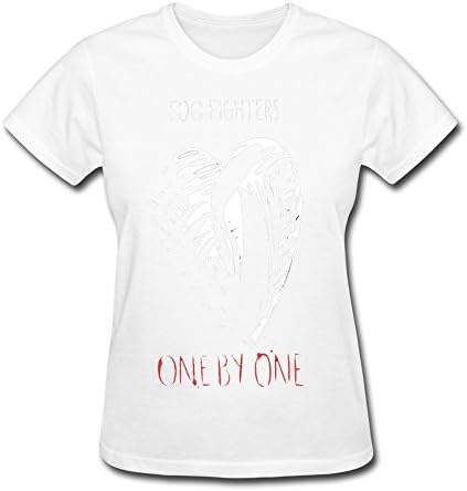 RILI Women's Foo Fighters FF Sign T-shirt Size L White