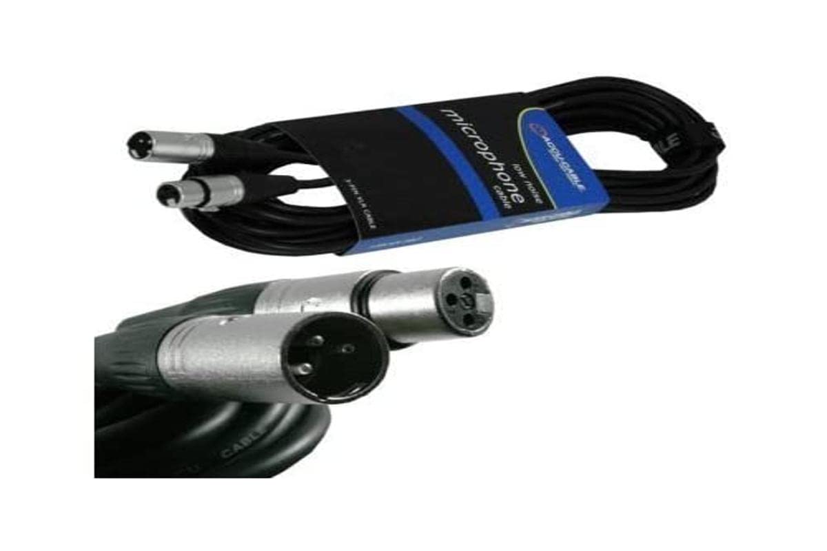 Accu Cable 10m AC-PRO-XMXF/10 3 Pin XLR Microphone Cable