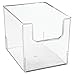 mDesign Plastic Open Front Food Storage Bin for Kitchen Cabinet, Pantry, Shelf, Fridge/Freezer - Organizer for Fruit, Potatoes, Onions, Drinks, Snacks, Pasta - 8