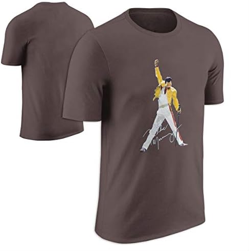 WPAD Men's Queen Band Freddie Mercury Autograph Sign T-shirt