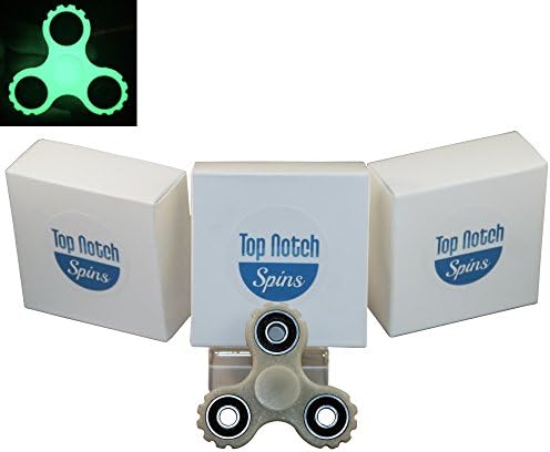 Top Notch Spins Glow In The Dark EDC Fidget Spinners Toys Helps Relieve Stress Anxiety and ADHD