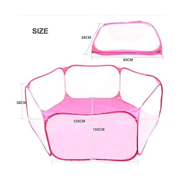 Portable-Small-Animal-Playpen-Breathable-Pet-Cage-Tent-Pop-Up-Exercise-Fence-Transparent-Yard-Fences-Folding-Play-Pen-for-Guinea-Pig-Rabbits-Hamster-Chinchillas-and-Hedgehogs Portable Small Animal Playpen Breathable Pet Cage Tent Pop-Up Exercise Fence Transparent Yard Fences Folding Play Pen…