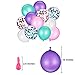 SATINIOR 60 Pieces Mermaid Balloons Colorful Latex Balloons Confetti Balloons for Wedding Birthday Party Baby Shower Decoration (Color Set 1)