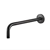 OFFO Shower Arm with Flange, 12 in Oil Rubbed