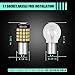 1156/7506/1141 LED Reverse Backup bulb,[2018 UPGRADED] Marsauto 52 SMD 3030/2835 Chipsets Back up Stop Tail Light Lamp Bulbs Replacement (Set of 2)
