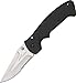 Columbia River Knife & Tool 6783SZ Part Serrated Crawford Kasper Linerlock Knife with Black Zytel Handles