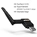 Wifi Adapter AC 600Mbps Wireless Usb Adapter for Desktop / Laptop Dual Band 5/2.4 GHz Wifi Usb Dongle with External Antennas for PC Supports Windows XP/Vista/7/8/10/ Mac OS X 10.6-10.12