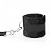 Lighting Mall Cuff Bondage Kit--Under Bed Restraints Handcuffs Set Toys for Hand, Wrist,Ankle and Thigh, with Adjustable Soft Hand &Leg Cuffs Sets for Sizes of Mattress--Easy Access Portable--Black