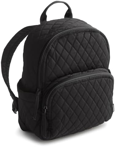 Vera Bradley Turnlock Backpack - Black Microfiber (NWT) NWT Vera Bradley All Day Simple Backpack Classic Black  main image 3