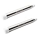 Dance Fairy Portable Telescopic Silver Sticks for Belly Dance Isis Wings, 1 Pair, 5.9
