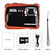 Kids Waterproof Camera Digital Camera for 4-10 Years Old Children, 12MP HD Underwater Action Camera Camcorder with 8X Digital Zoom, 2.0 Inch LCD Display, 16G Micro SD Card – Easy to Use (Orange)