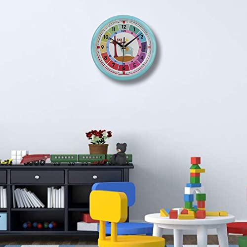 PROVIVID Silent Telling Time Teaching Clocks Battery Operated Non