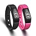 Juboury Bluetooth Activity Fitness Tracker I5 Smart Bracelet Wearable Smart Wristbands with Pedometer Sleep Tracker for IOS Android Phones (Pink)