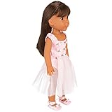 Pink Butterfly Closet Ballet Ballerina Dance Dress for 14 inch Dolls Fits American Girl Wellie Wishers Dolls