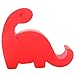 Plinrise Update New Dinosaur Shape Cute Cell Phone Mounts Candy Color Creative Ipad Set Material of Silica Ge, Size:2.8