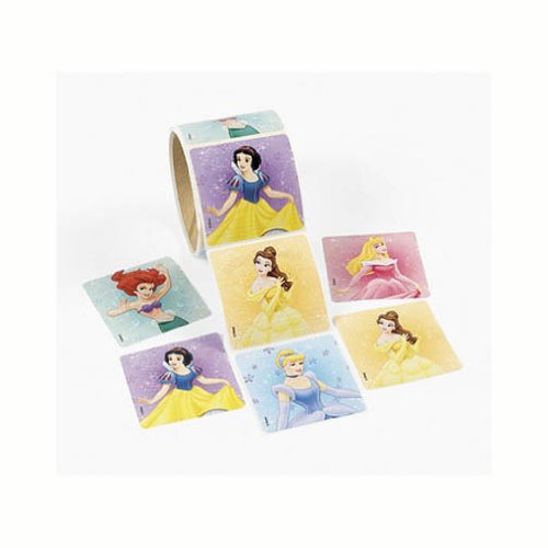 Fun express disney princesses roll stickers - 100 piece…