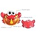 HOCHE Toy-Crab Musical Bubble Maker Fun Bath Toy,Automated Spout Bubble Machine Blower Maker with 12 Nursery Rhymes for Baby