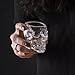 Large Skull Face Decanter with Skull Shot Glasses Use Skull Head Cup For A Whiskey, Scotch and Vodka Shot Glass, 25 Ounce Decanter 2 Ounces Shot Glass