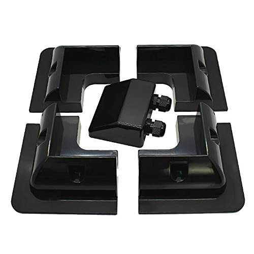 Solar Panel Mounting Bracket X5 with Gland Box (Black) CraigSolar.co.uk