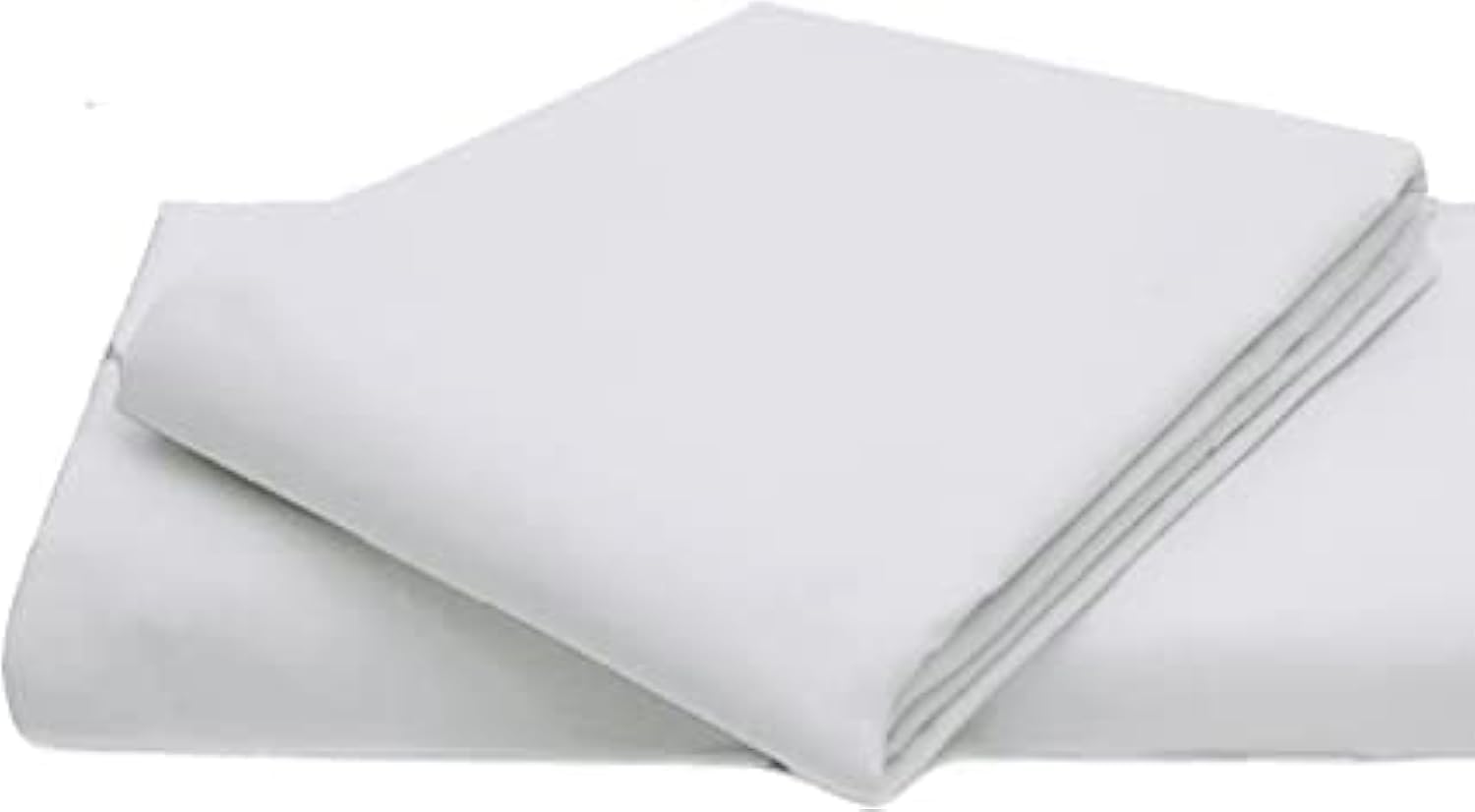 British Home Bedding - 100% Pure Egyptian Cotton 200 Thread Count Flat Bed Sheets - Hypoallergenic, Premium Deluxe Hotel Quality with Supreme Softness (White, Double)