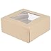 MT Products Brown Cupcake Boxes 9