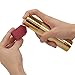 Rocutus 3pcs/set Empty Airless Cosmetic Bottle Plastic Pump Container for Travel (gold)
