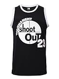 MOLPE Men's 23 Tournament Shootout Jersey Basketball Jersey S-XXXL Black, 90S Hip Hop Clothing, Stitched Letters and Numbers