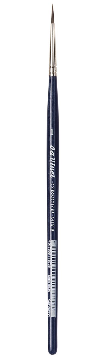 Da Vinci 5530 Series Water Colour Brush, Bristle, Blue, 18.5 x 0.17 x 30 cm