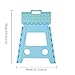 KARMAS PRODUCT Super Strong Folding Step Stool-15 in Portable Carrying Handle for Adults and Kids.Great for Kitchen Blue