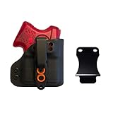 Elite Force Holsters Custom Holster fits Kimber Pepper Blaster 2 IWB - Interchangeable, Black with Orange Washers