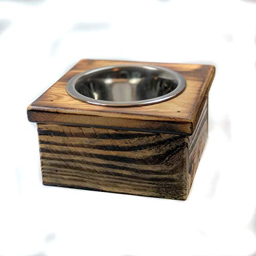 Single Small Elevated Dog Dish // Small Feeding Stand // Dog Dish // Elevated Dog Bowl