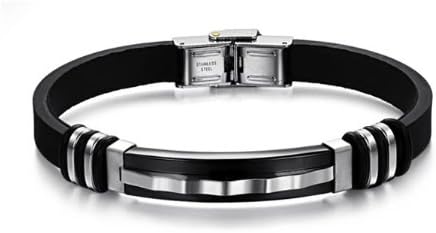 Brand New Titanium with Silicon Wrist Band Energy Bracelet Sporting Style Anti-fatigue and Pain Relief in a Gift Box