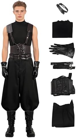 コスプレ衣装 m Amazon.com: ZNZXYCOS Anime Game Cosplay Black Single Arm Set Pants