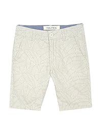 Short estampado con frente plano Nautica para niños pequeños