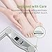 Etekcity Digital Weight Bathroom Scale, 6mm Tempered Glass Platform with Rounded Corner Design, Large Backlit LCD Display, Silver, 440 Pounds, 4 Piece Set