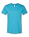 BELLA+CANVAS 3415 Unisex Triblend Short Sleeve V-Neck Tee - Aqua Triblend44; Extra Large