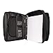 NuFazes Portfolio 3 Ring Binder Organizer- Padfolio Briefcase with Retractable Handle and Zippered File Divider