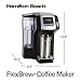 Hamilton Beach 49975 FlexBrew Single Serve Maker with 40 oz. Reservoir, Compatible with K-Cup Packs or Ground Coffee, 3 Brewing Sizes, Black