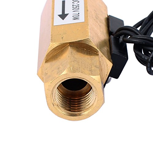 uxcell G1/4 inches Thread Liquid Water Flow Sensor Switch Flowmeter Fluidmeter 1.2-12L/min 69mm - Thumbnail 2