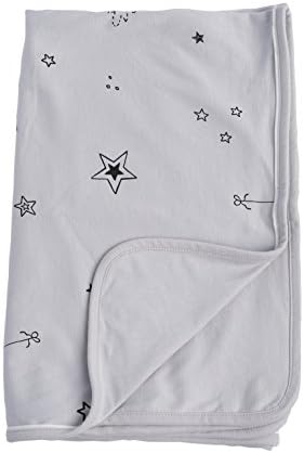 My cool stroller Blanket - ultra-soft organic cotton stroller blanket -Gray - Galaxy Star